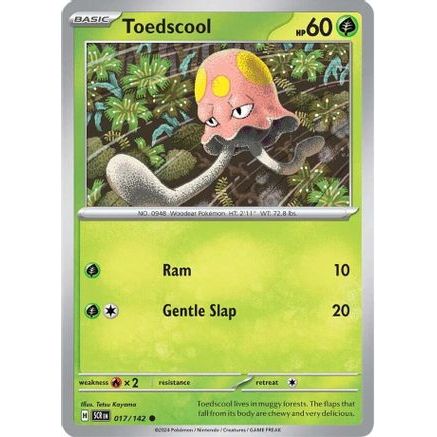 Toedscool 17 - SV07 Stellar Crown Reverse Holofoil