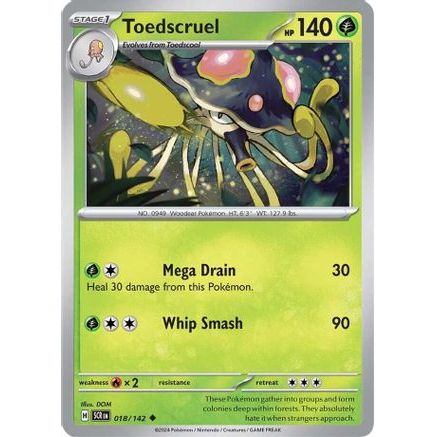 Toedscruel 18 - SV07 Stellar Crown Reverse Holofoil