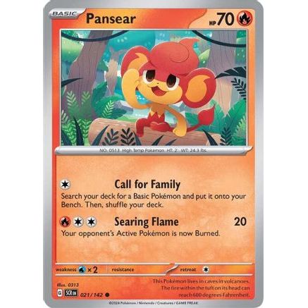 Pansear 21 - SV07 Stellar Crown Reverse Holofoil