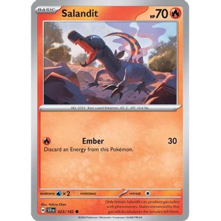 Salandit 23 - SV07 Stellar Crown Reverse Holofoil
