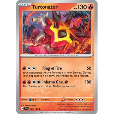 Turtonator - 025/142 25 - SV07 Stellar Crown Reverse Holofoil