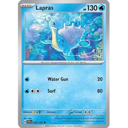 Lapras 31 - SV07 Stellar Crown Reverse Holofoil