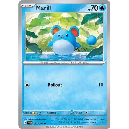 Marill 33 - SV07 Stellar Crown Reverse Holofoil