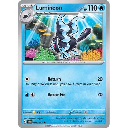 Lumineon 36 - SV07 Stellar Crown Reverse Holofoil