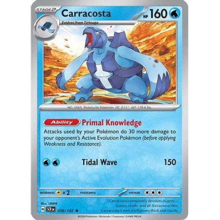 Carracosta 38 - SV07 Stellar Crown Reverse Holofoil