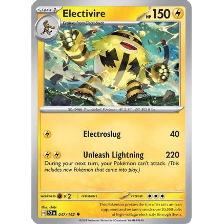 Electivire 47 - SV07 Stellar Crown Reverse Holofoil