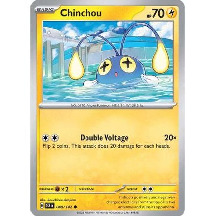 Chinchou 48 - SV07 Stellar Crown Reverse Holofoil