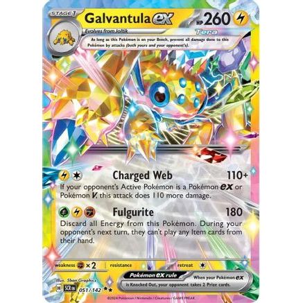 Galvantula ex - 051/142 51 - SV07 Stellar Crown Holofoil