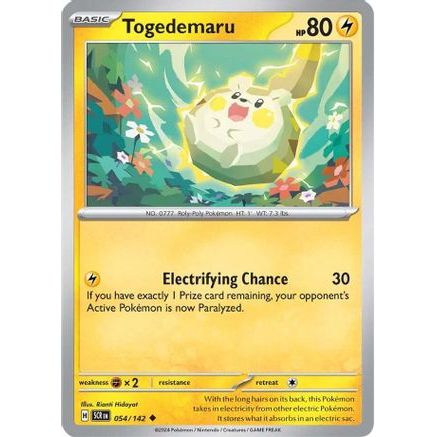Togedemaru 54 - SV07 Stellar Crown Reverse Holofoil