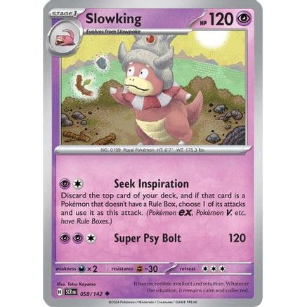Slowking 58 - SV07 Stellar Crown Reverse Holofoil