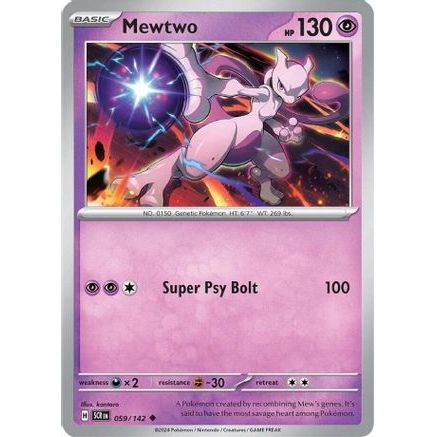 Mewtwo 59 - SV07 Stellar Crown Reverse Holofoil
