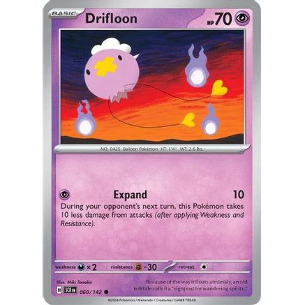 Drifloon 60 - SV07 Stellar Crown Reverse Holofoil