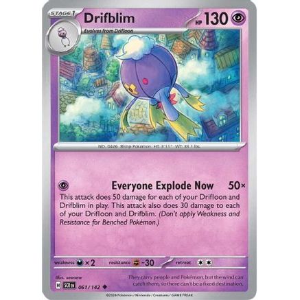 Drifblim 61 - SV07 Stellar Crown Reverse Holofoil