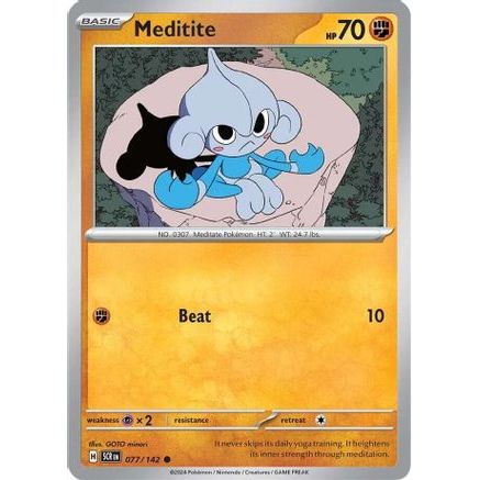 Meditite - 077/142 77 - SV07 Stellar Crown Reverse Holofoil