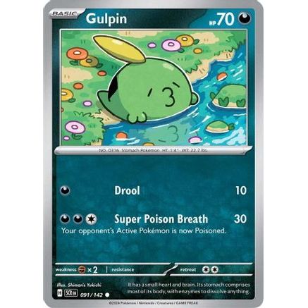 Gulpin - 091/142 91 - SV07 Stellar Crown Reverse Holofoil