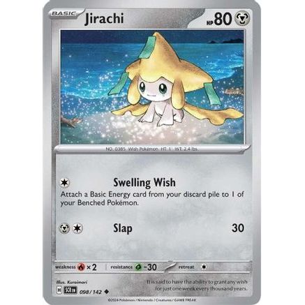 Jirachi 98 - SV07 Stellar Crown Reverse Holofoil