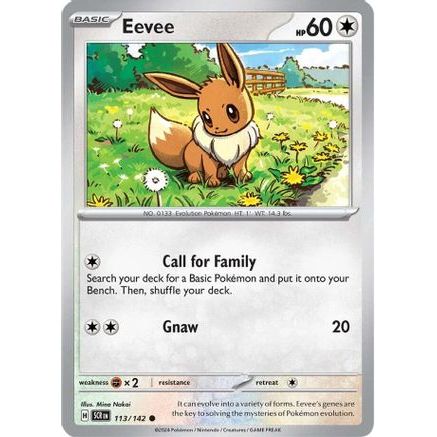 Eevee 113 - SV07 Stellar Crown Reverse Holofoil