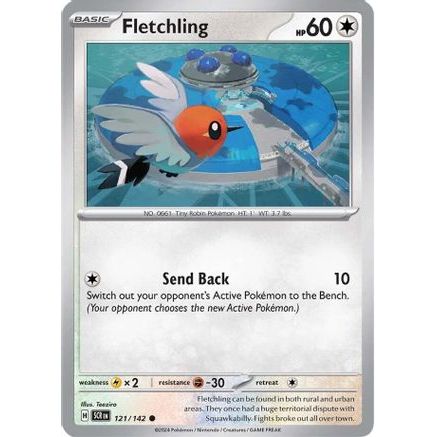 Fletchling 121 - SV07 Stellar Crown Reverse Holofoil