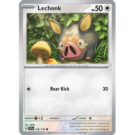 Lechonk 126 - SV07 Stellar Crown Reverse Holofoil