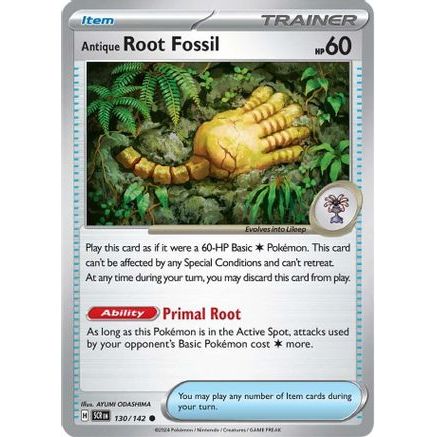 Antique Root Fossil 130 - SV07 Stellar Crown