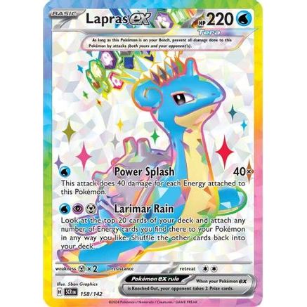 Lapras ex - 158/142 158 - SV07 Stellar Crown Holofoil