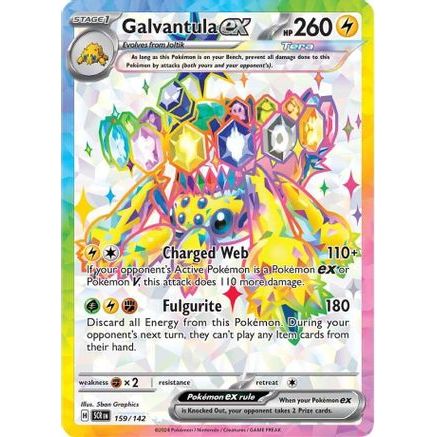 Galvantula ex - 159/142 159 - SV07 Stellar Crown Holofoil