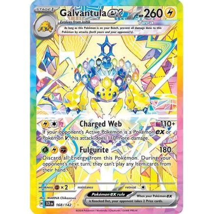 Galvantula ex - 168/142 168 - SV07 Stellar Crown Holofoil