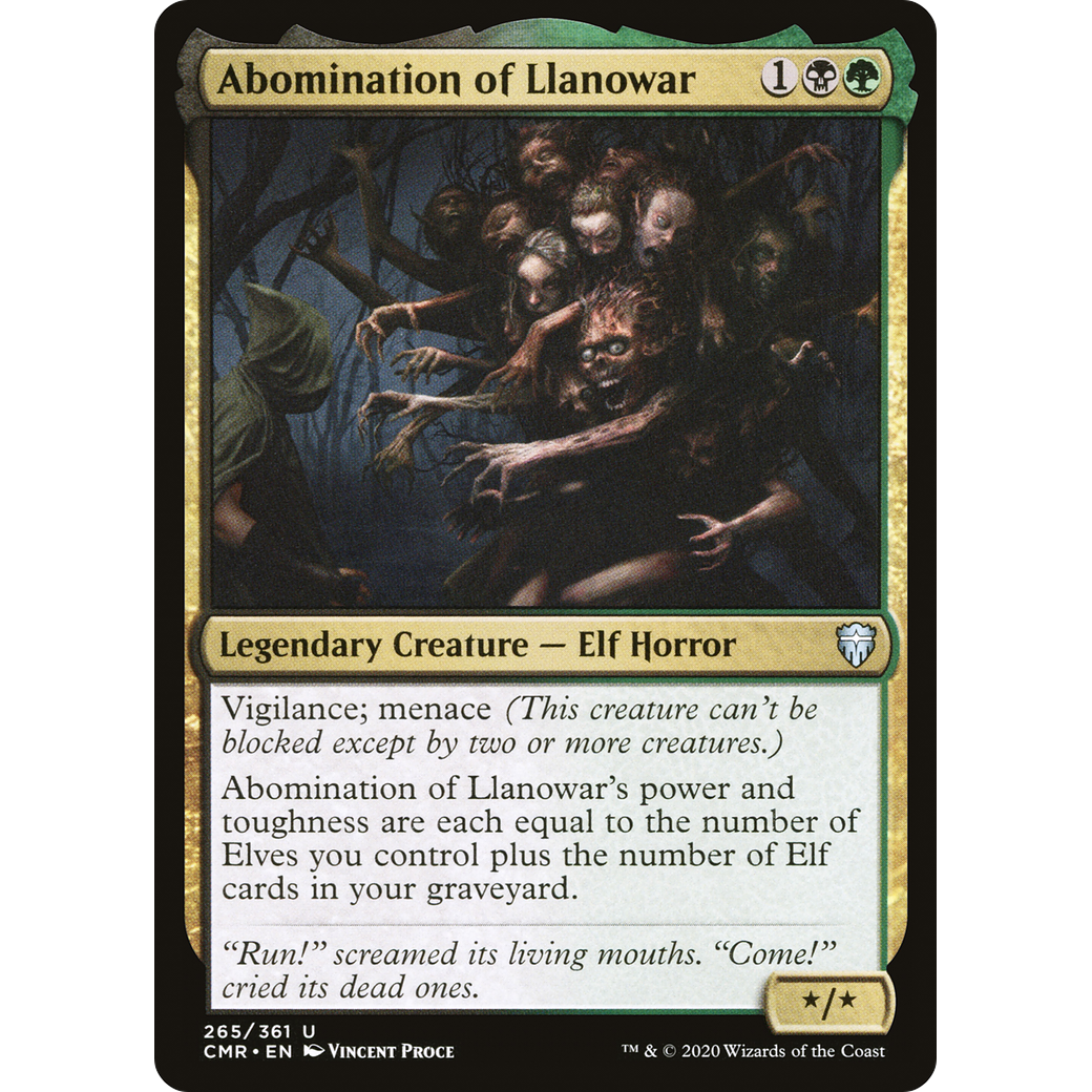 Abomination of Llanowar (CMR-265) - Commander Legends