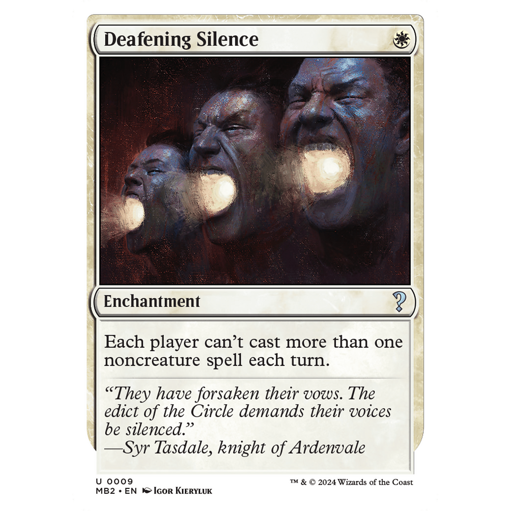 Deafening Silence (White Border) (MB2-009) - Mystery Booster 2