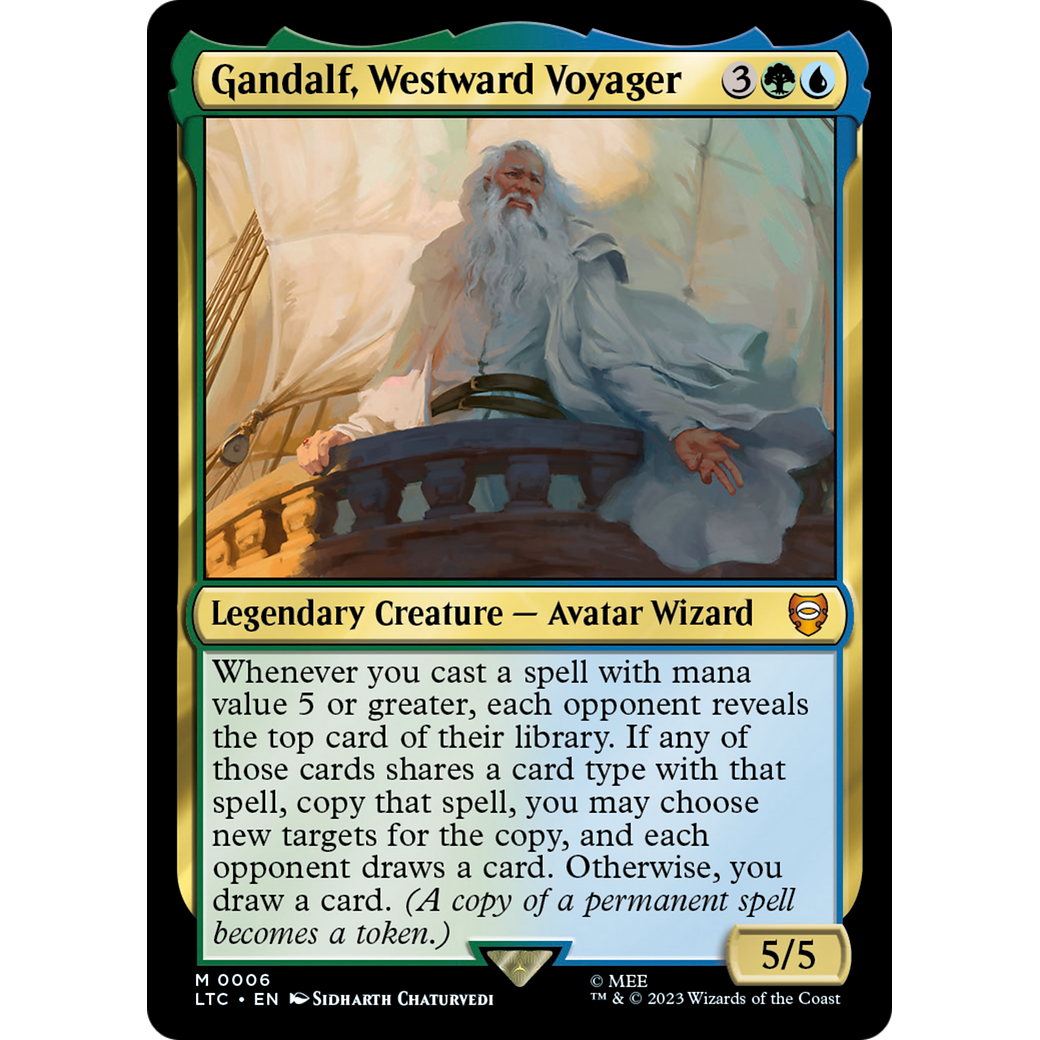 Gandalf, Westward Voyager (LTC-006) - Tales of Middle-earth Commander