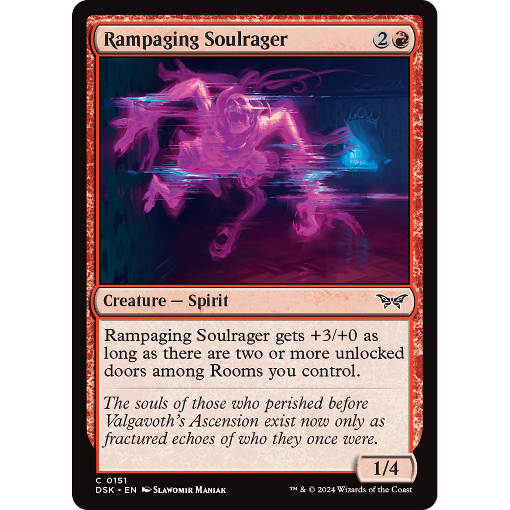 Rampaging Soulrager (DSK-151) - Duskmourn: House of Horror Foil