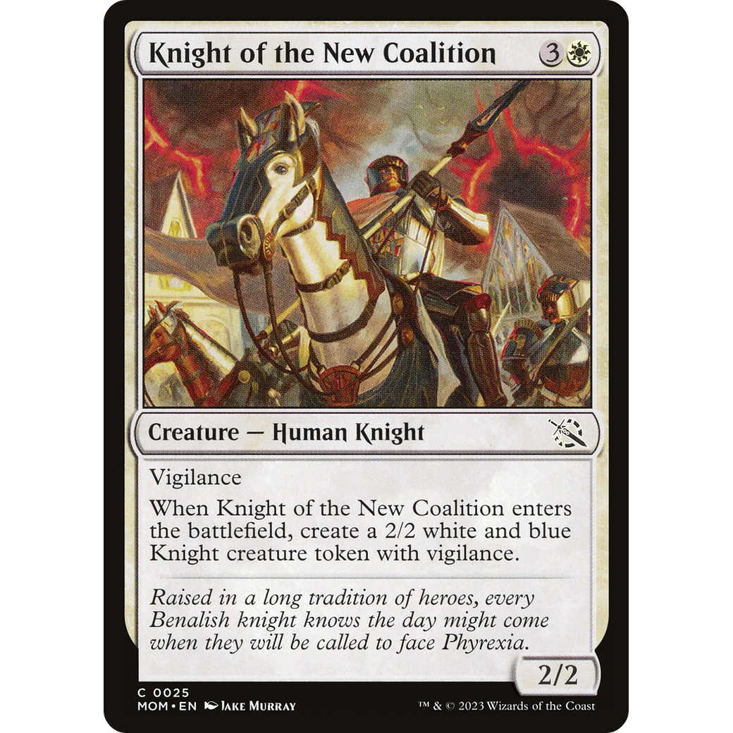 Knight of the New Coalition (MOM-025) - March of the Machine Foil