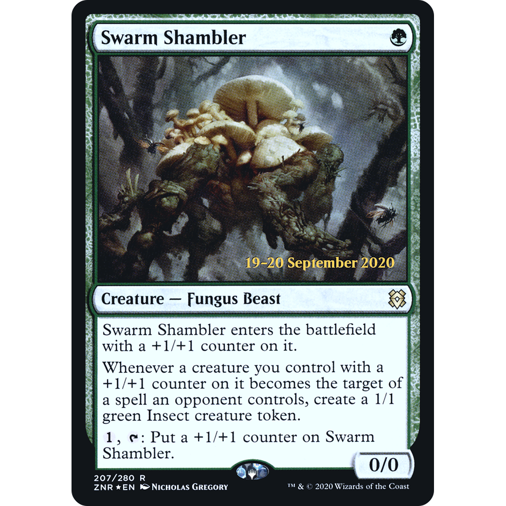 Swarm Shambler (PRE-207) - Zendikar Rising Promos Foil