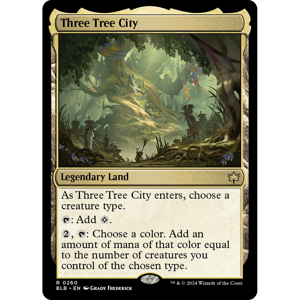 Three Tree City (BLB-260) - Bloomburrow Foil