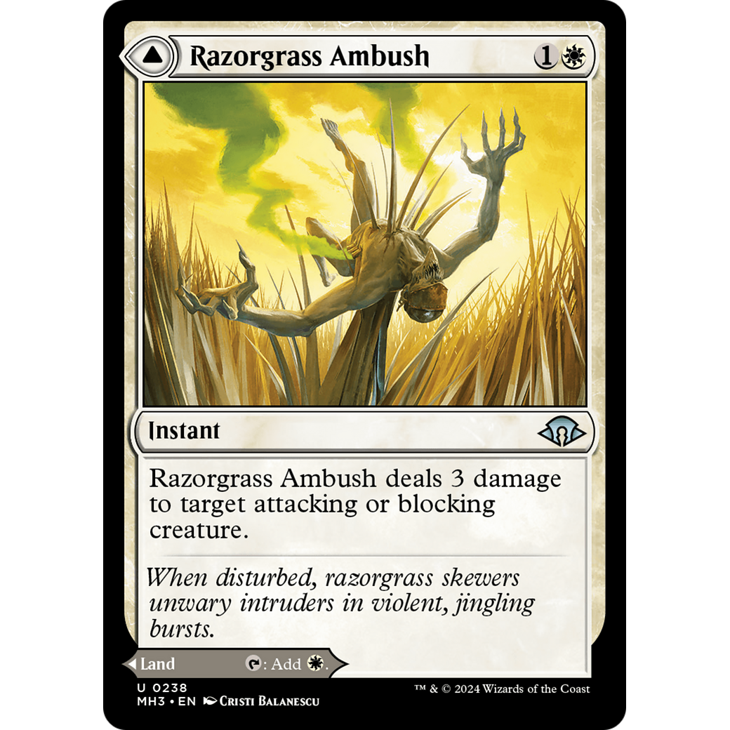 Razorgrass Ambush // Razorgrass Field (MH3-238) - Modern Horizons 3