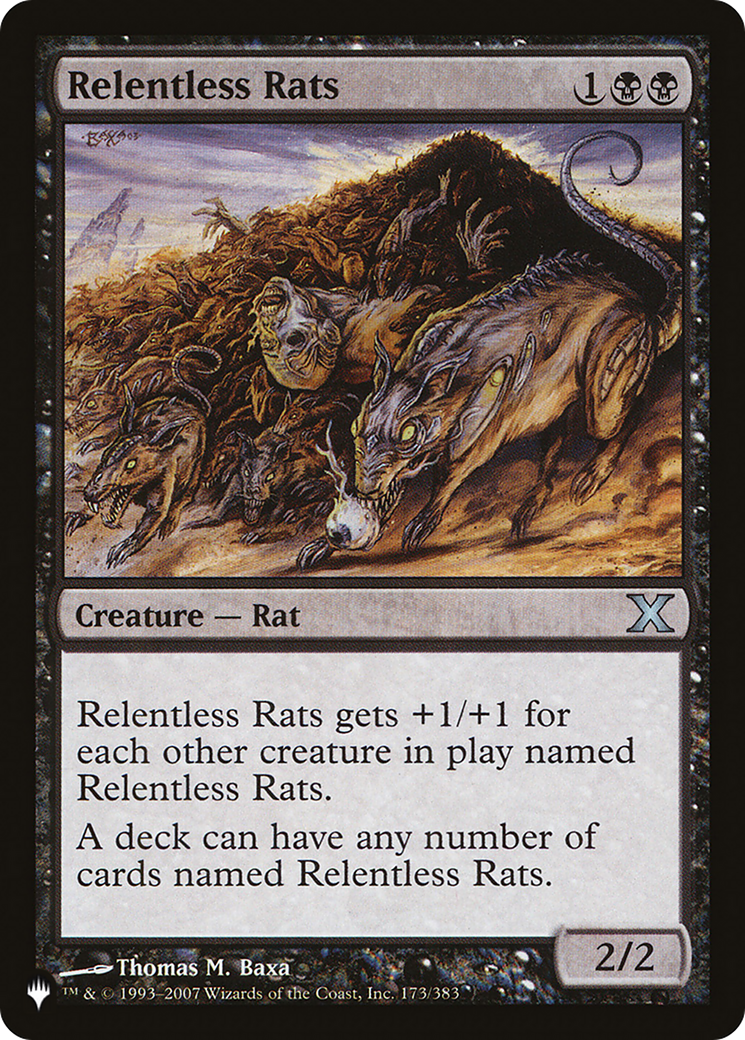Relentless Rats (LIST-173/383) - The List