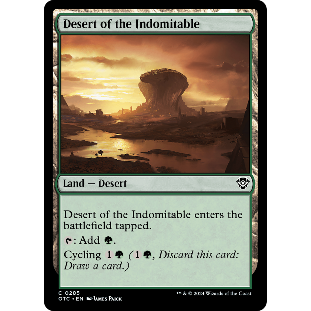 Desert of the Indomitable (OTC-285) - Outlaws of Thunder Junction Commander