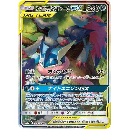 Greninja & Zoroark GX - 059/055 (059/055) - SM9a Night Unison Holofoil