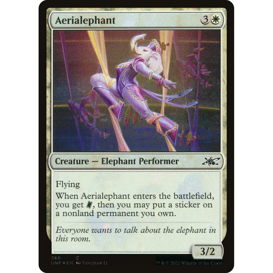 Aerialephant (Galaxy Foil) (UNF-288) - Unfinity Foil
