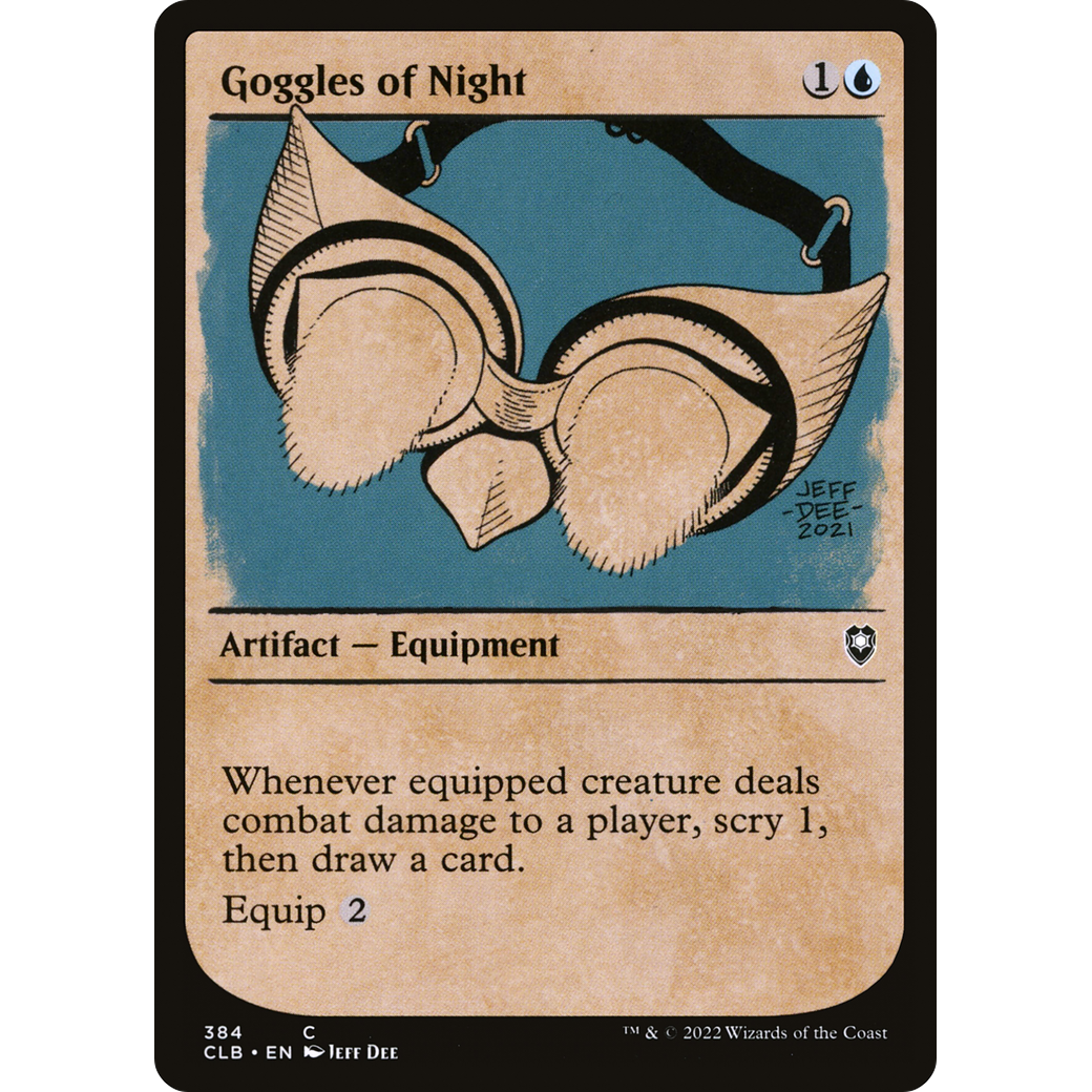 Goggles of Night (CLB-384) - Commander Legends: Battle for Baldur's Gate: (Showcase)