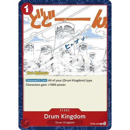 Drum Kingdom (OP08-020) - Two Legends Pre-Release Cards