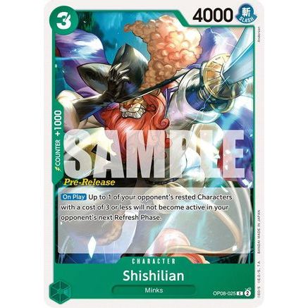 Shishilian (OP08-025) - Two Legends Pre-Release Cards