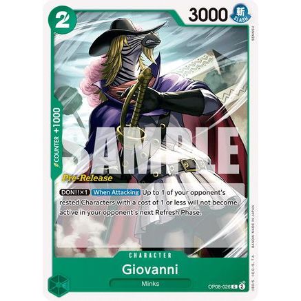 Giovanni (OP08-026) - Two Legends Pre-Release Cards