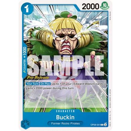 Buckin (OP08-051) - Two Legends Pre-Release Cards