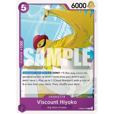 Viscount Hiyoko (OP08-073) - Two Legends Pre-Release Cards