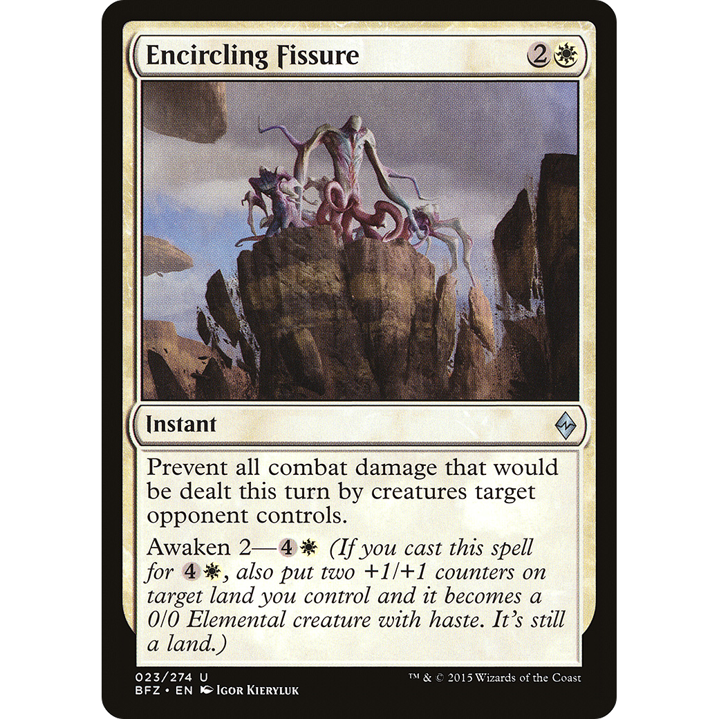 Encircling Fissure (BFZ-023) - Battle for Zendikar Foil