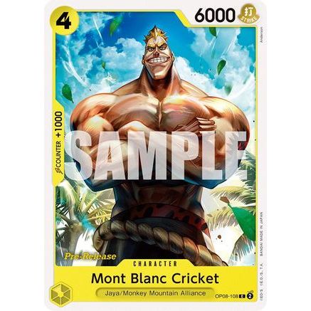 Mont Blanc Cricket (OP08-108) - Two Legends Pre-Release Cards