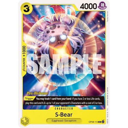 S-Bear (OP08-113) - Two Legends Pre-Release Cards