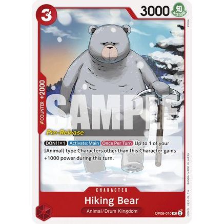 Hiking Bear (OP08-010) - Two Legends Pre-Release Cards
