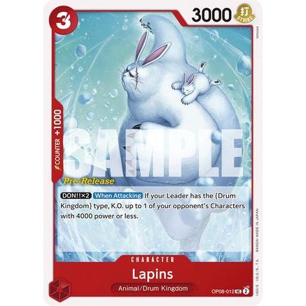 Lapins (OP08-012) - Two Legends Pre-Release Cards